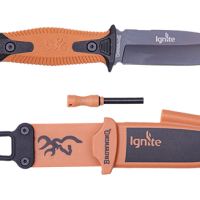 Knife ignite fixed orange 1